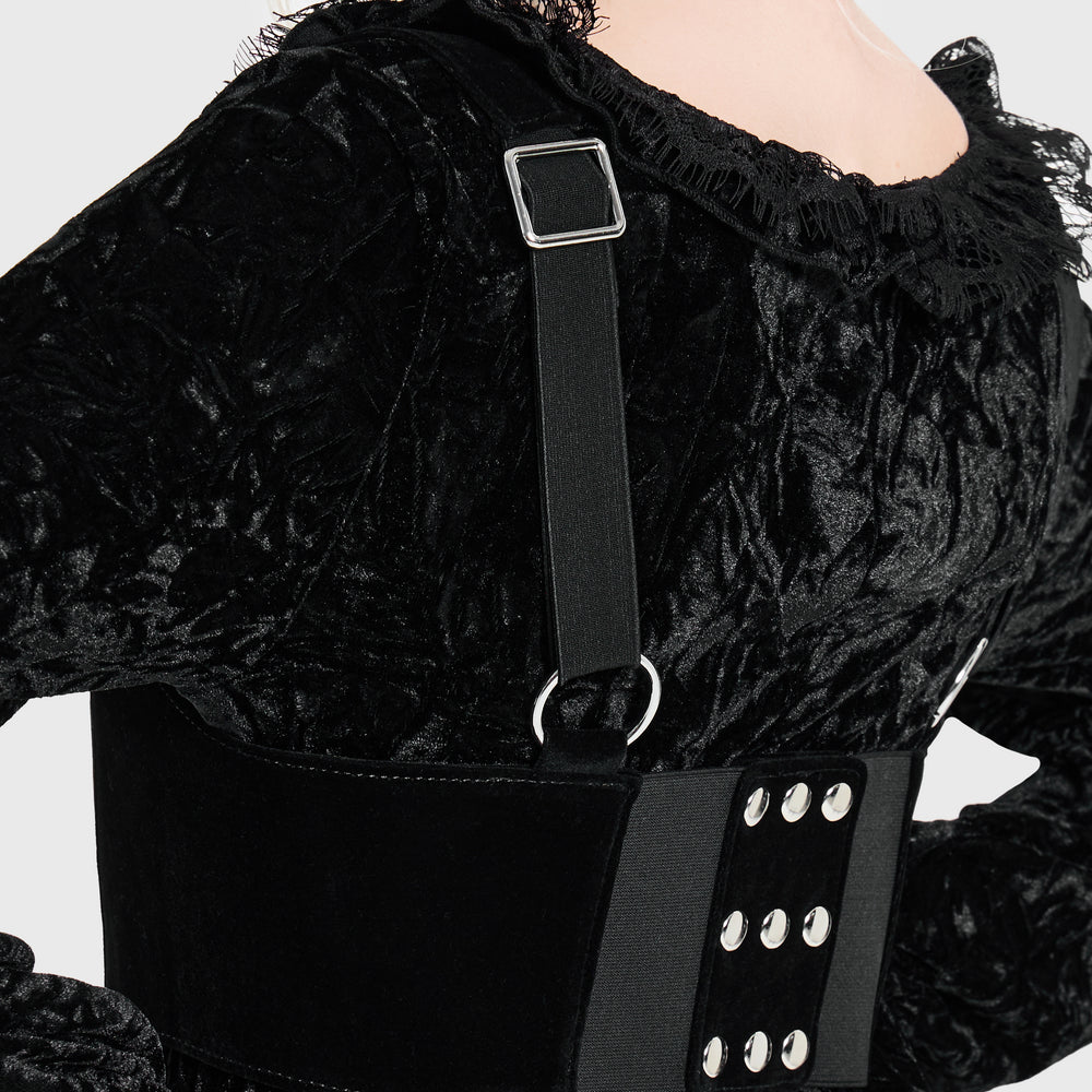 Crucifix Square Neck Underbust Harness ‐ KILLSTAR
