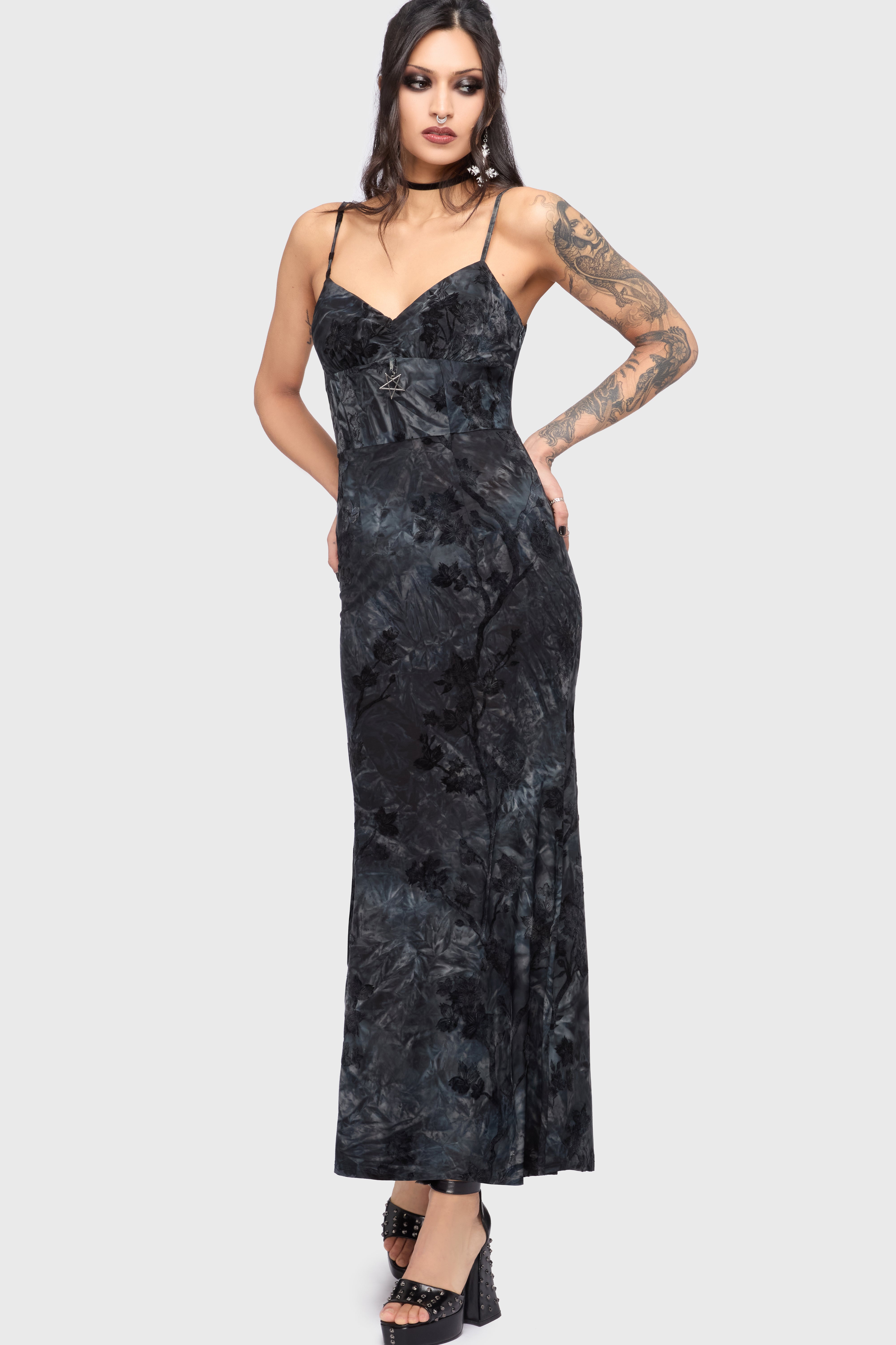killstar misty night maxi dress Misty Night Maxi Dress
