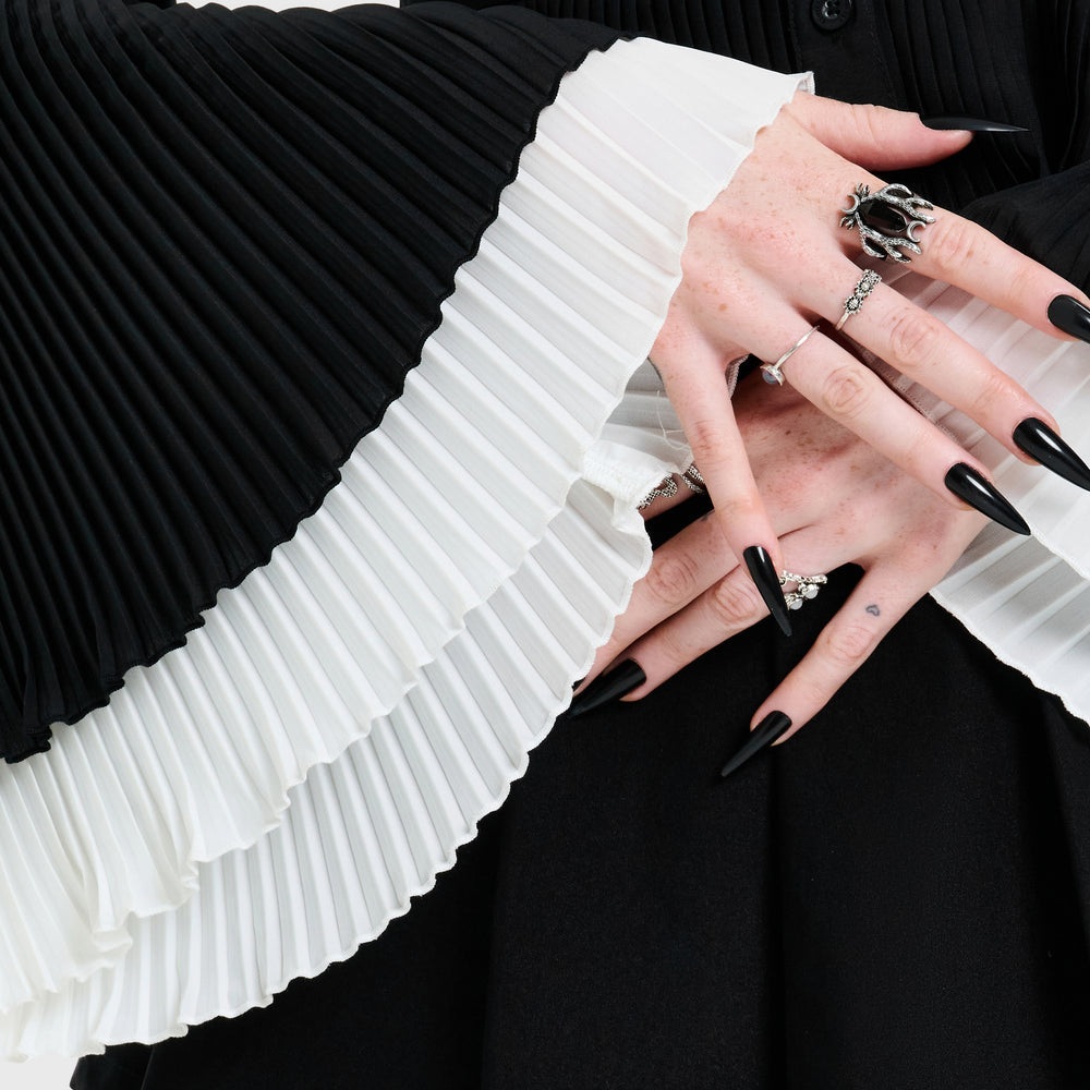 Obsidienne Pleated Shirt ‐ KILLSTAR