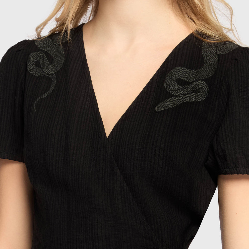 black embroidered dress The Hollow Mini [Black] Color:Black to Red cn_GMU_SEBAGO_DOCKSIDES_Q3Q4_2021__FTW Wedding Dresses Colorado Springs Hidden back zipper/clasp