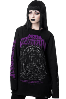 Death Is Certain Long Sleeve Top - Resurrect