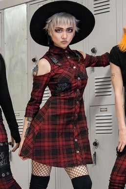 Paranormal Shirt-Dress [TARTAN] - Resurrect