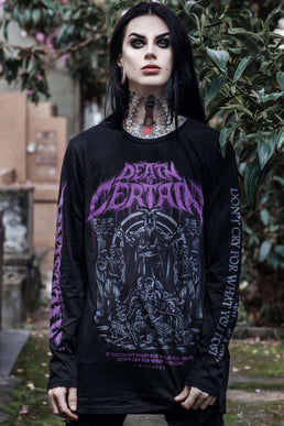 Death Is Certain Long Sleeve Top - Resurrect