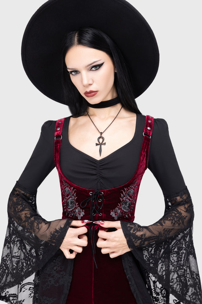 A Devil's Rose Underbust Corset Top