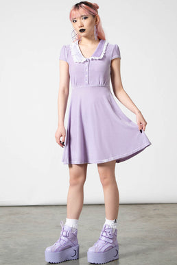 Every Mourning Collar Dress [PASTEL LILAC] - Resurrect