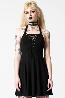 Gothica Halter Dress - Resurrect