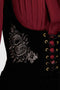 A Devil's Rose Underbust Corset [Black]