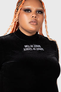 Allergic To Colour Velvet Top