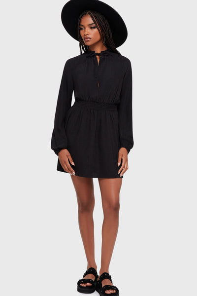 Autumna Mini Dress [Black]