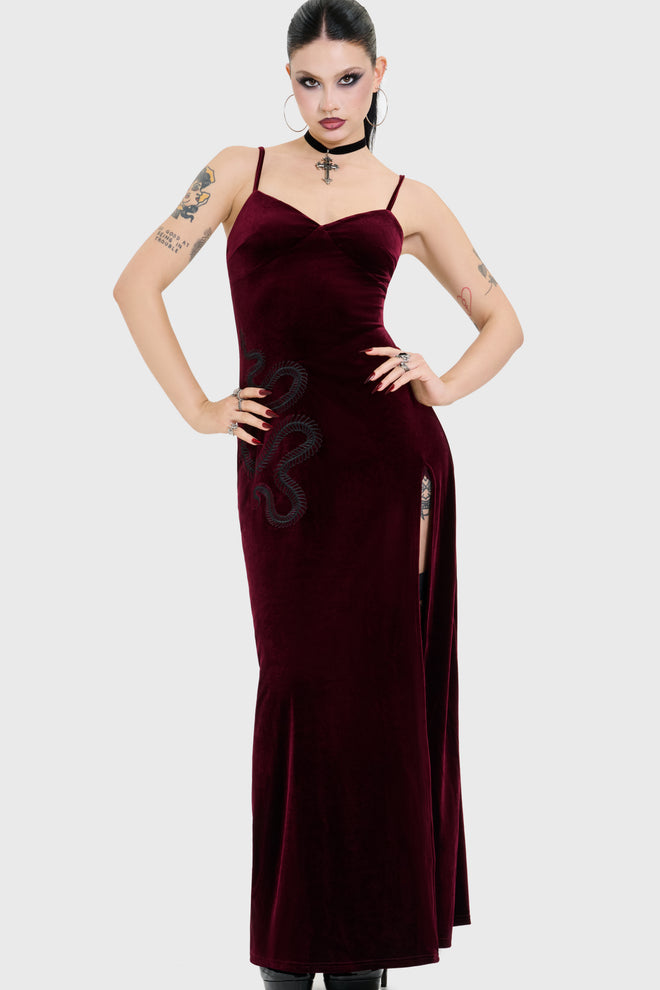 Basilica Velvet Maxi Dress