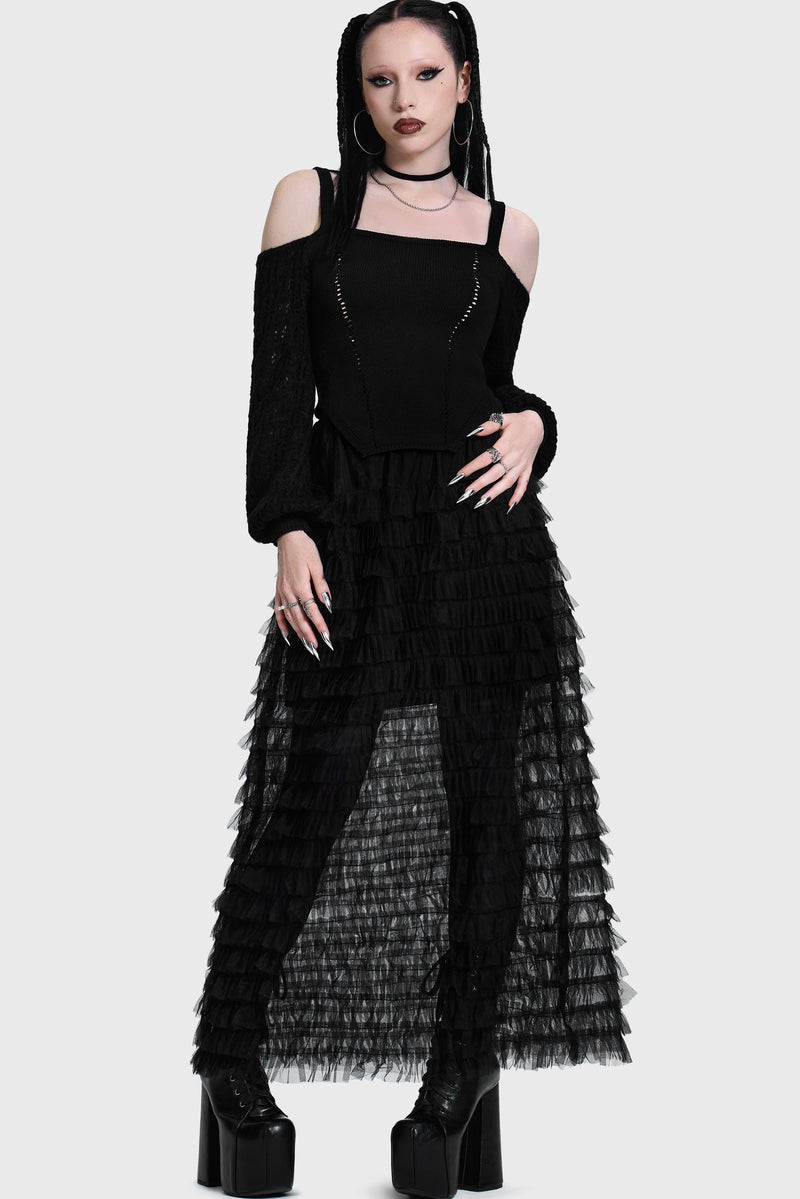 Becka Broom Corset Knit Top