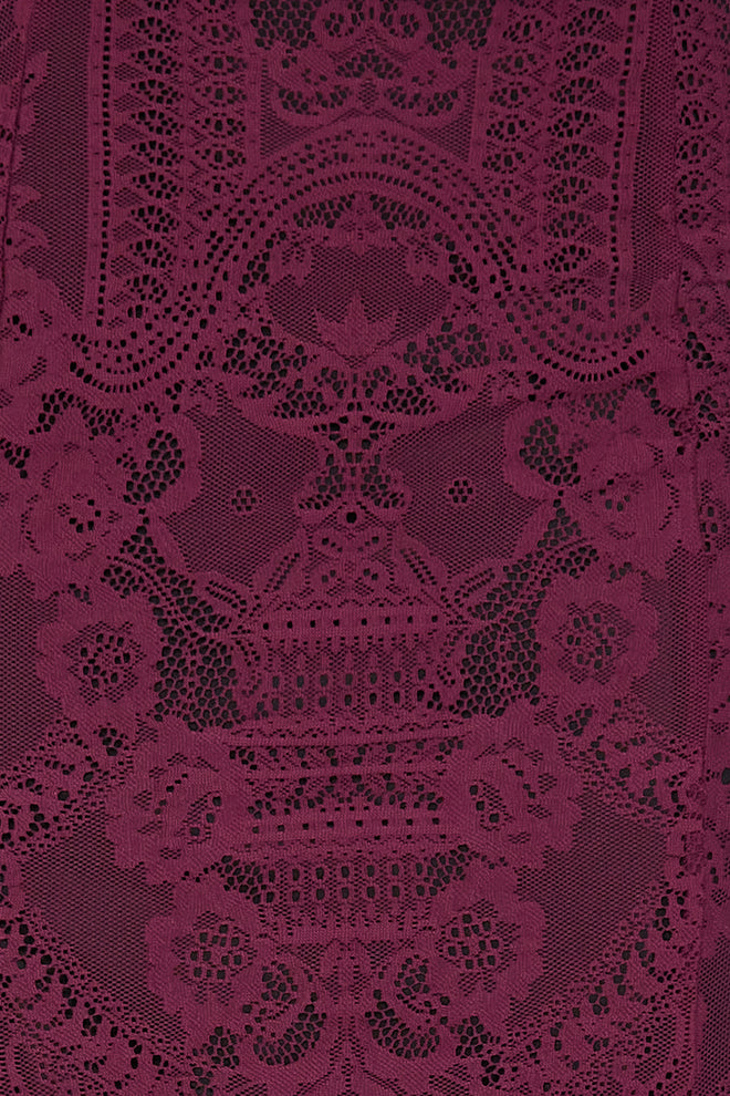 Belladonna Lace Maxi Skirt [Plum]