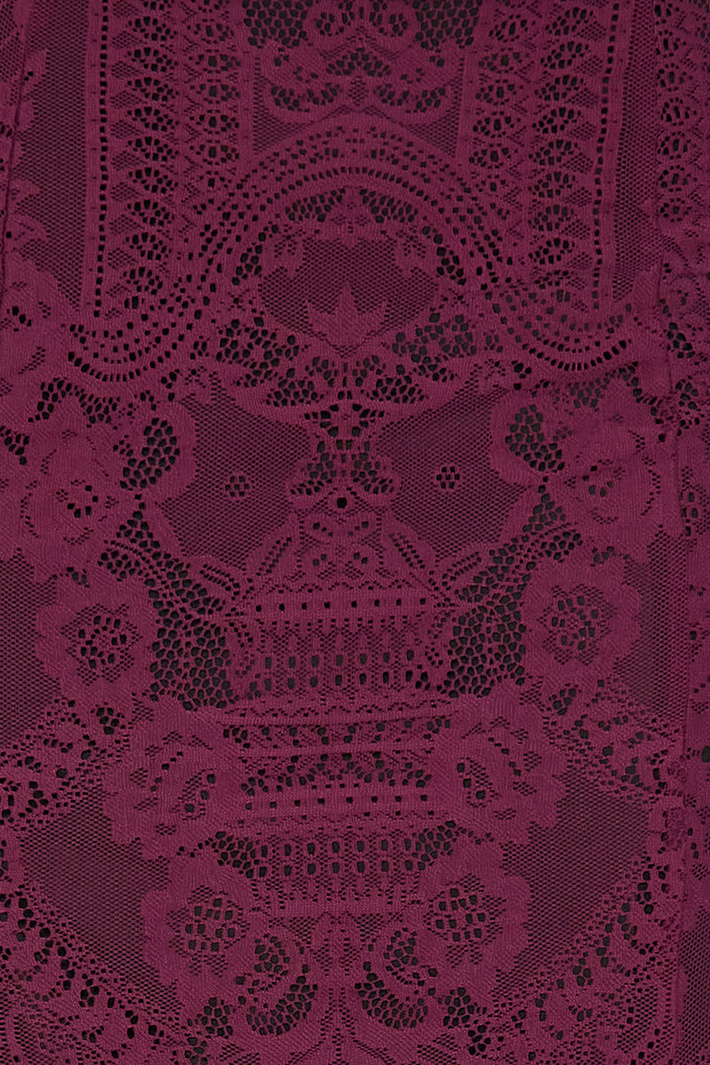 Belladonna Lace Maxi Skirt [Plum]