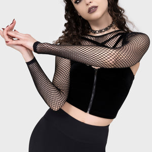 Bite Me Fishnet Bolero [B]