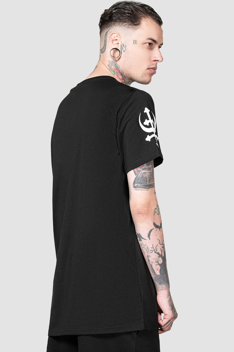 Killstar Blind Mind T-Shirt Uomo - Cotone Jersey Nero Con Stampa Serigrafica