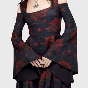 Blood Rose Mini Dress