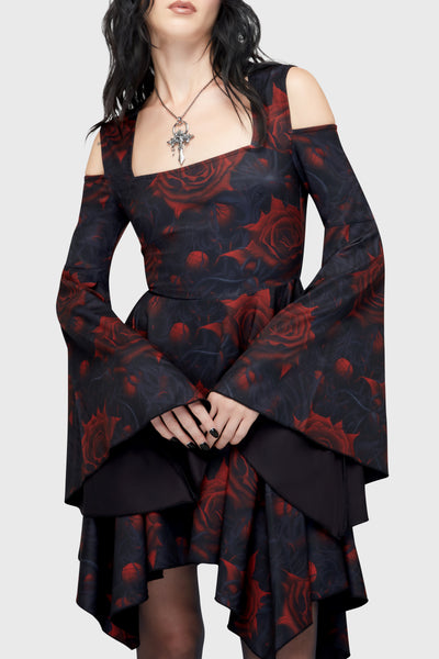 rose short dress WILL YOU TAKE THIS ROSE SATIN MINI DRESS AKIRA