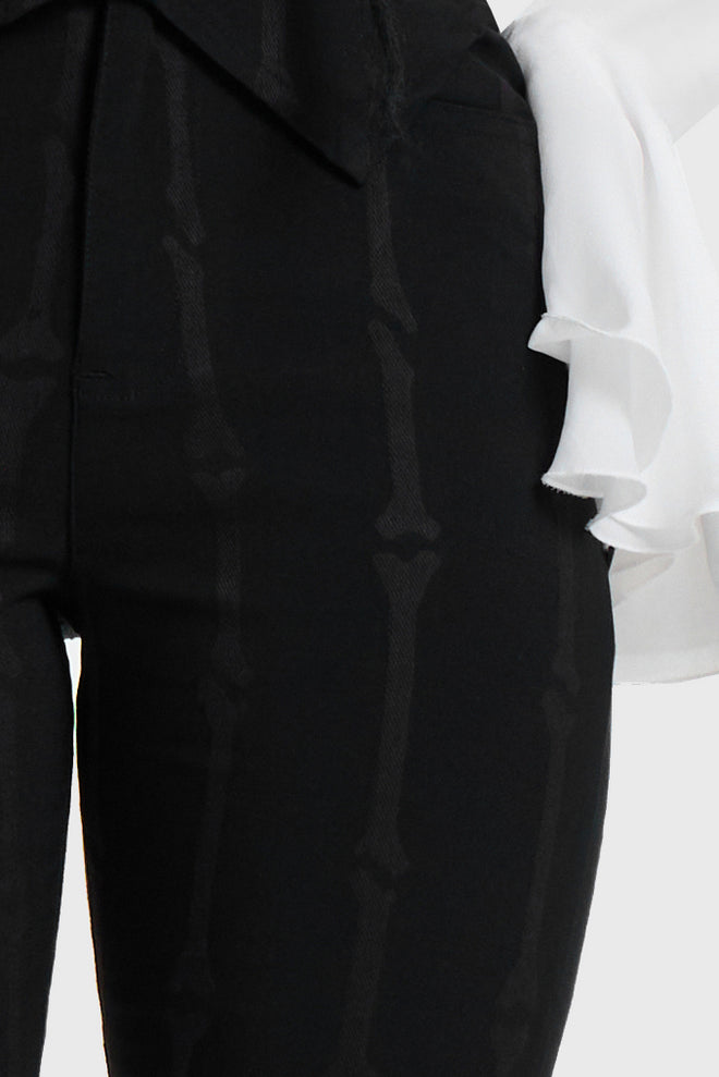 Bone Stripe Flares