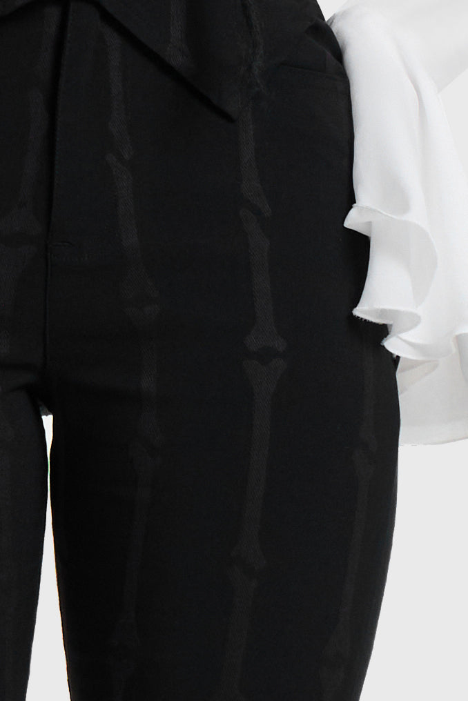 Bone Stripe Flares
