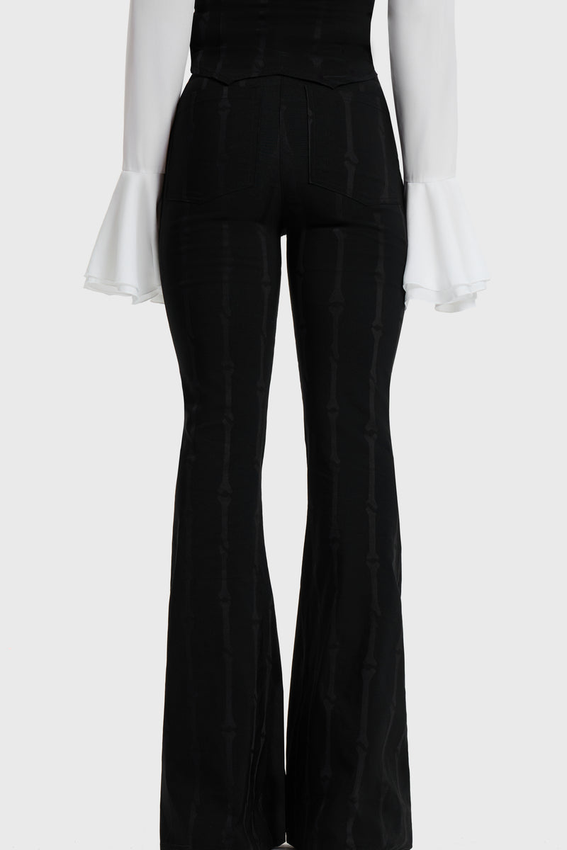 Bone Stripe Flares