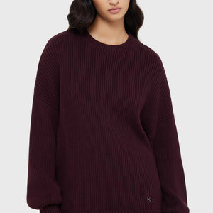 Belinda Sweater [AUBERGINE]