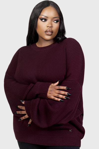 Belinda Sweater [AUBERGINE]