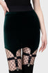 Cassandra Velvet Mini Skirt [EMERALD]