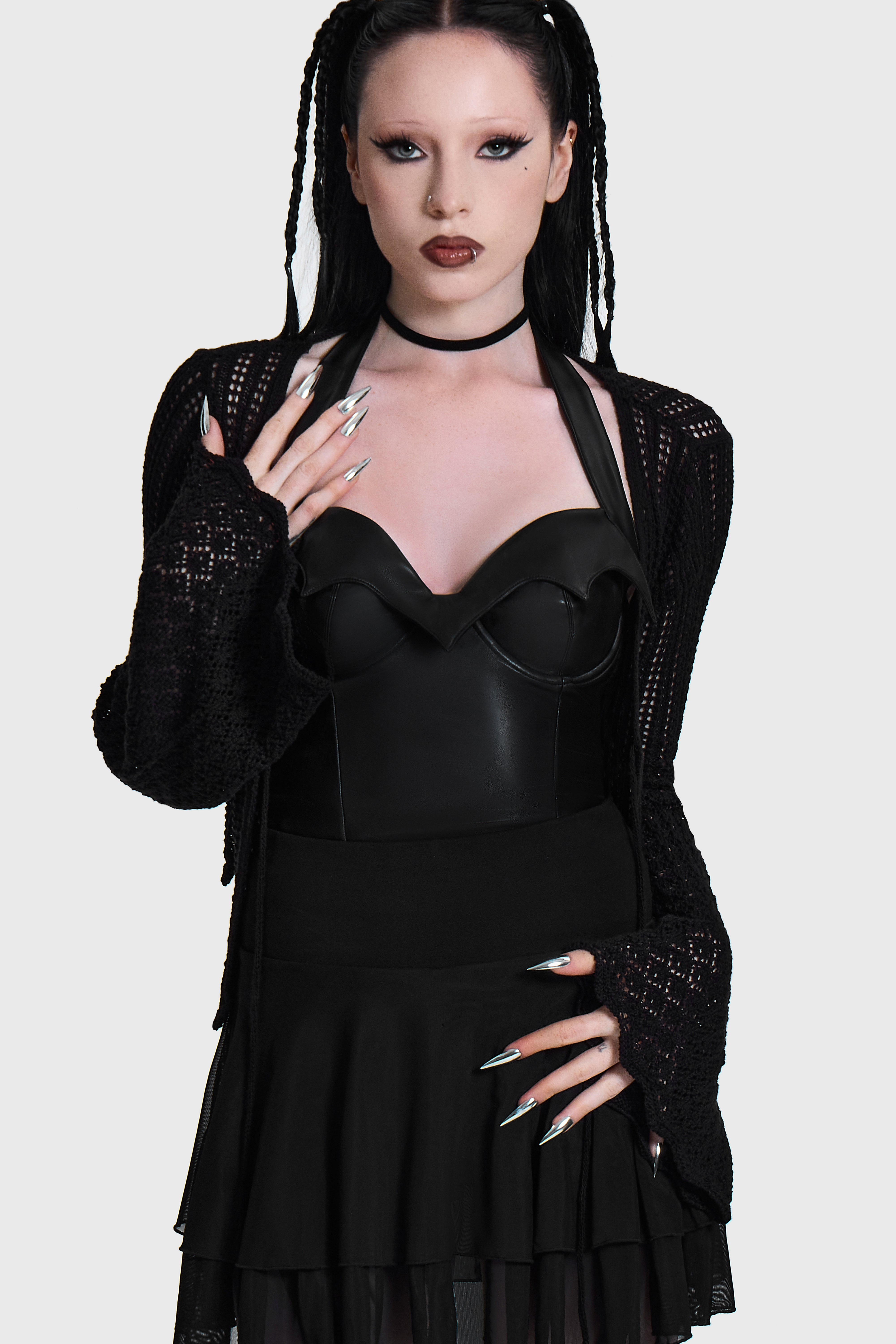 Cassiopeia O'Clock Delicate Knit Cardigan ‐ KILLSTAR