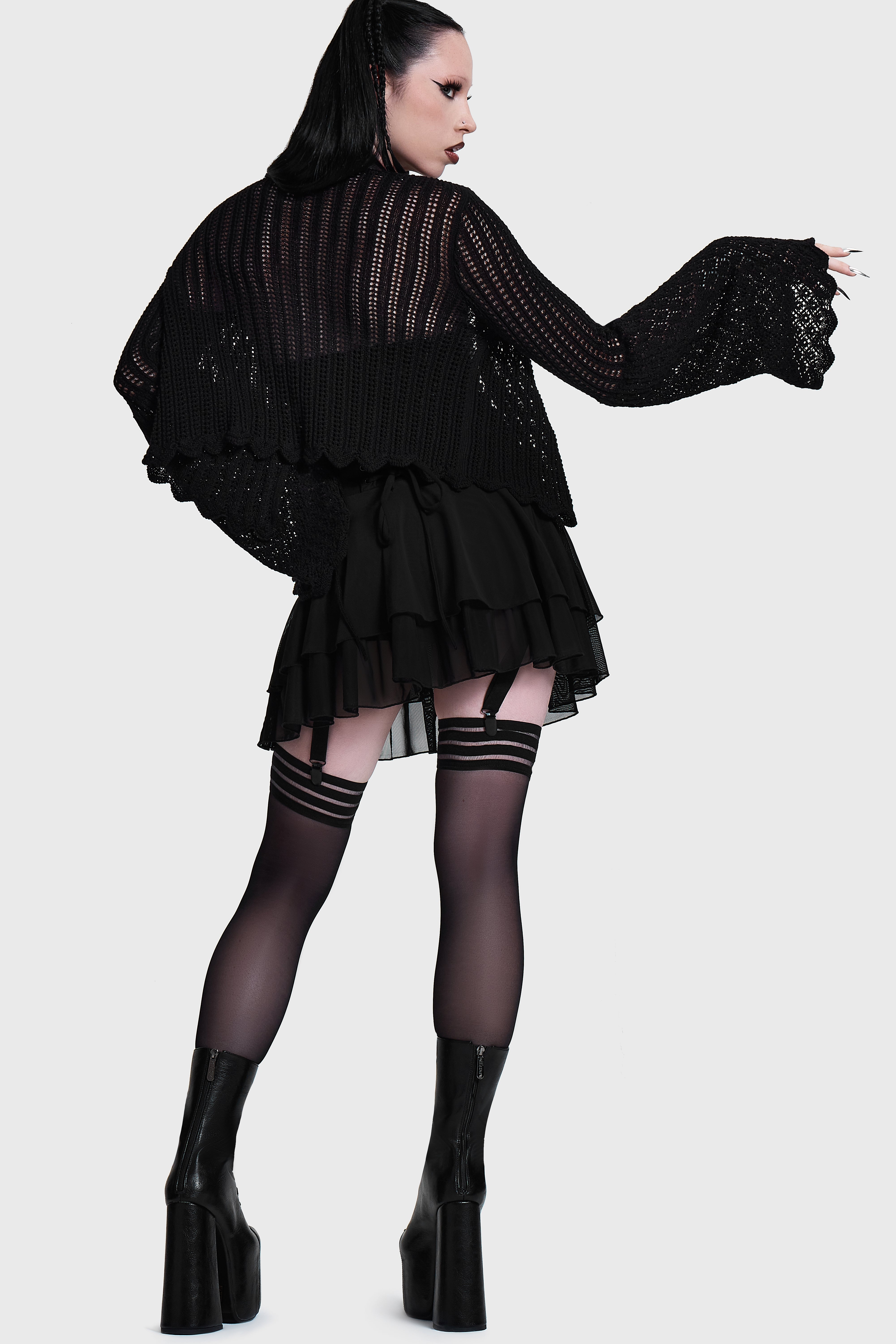 Cassiopeia O'Clock Delicate Knit Cardigan ‐ KILLSTAR