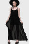 Cathedral Garden Chiffon Ruffle Maxi Dress