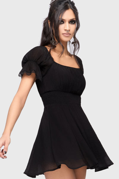 cream off the shoulder dress Petal and Pup Women's Marlie Off Shoulder Mini Dress