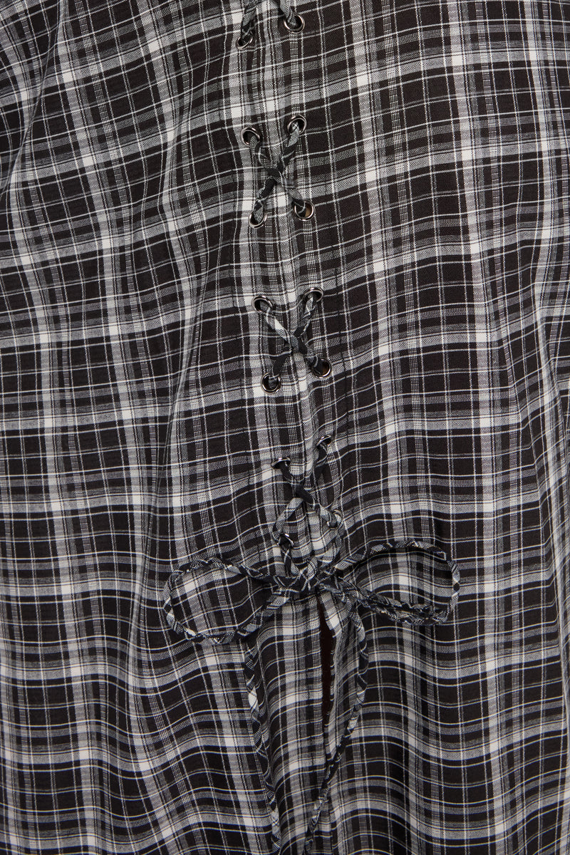 Chapel Blessing Plaid Midi Skirt