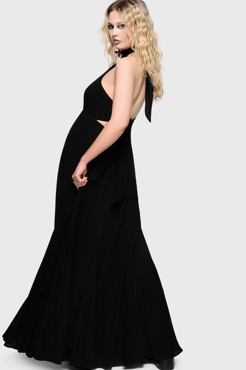 Chapel Blessing Tie Back Maxi Dress