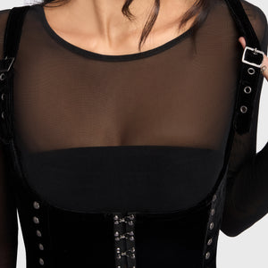 Chapel Blessing Velvet Underbust Corset Top
