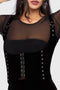 Chapel Blessing Velvet Underbust Corset Top