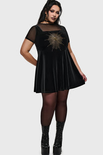plus size grunge dress Brunch Goth Oversized Maxi Dress
