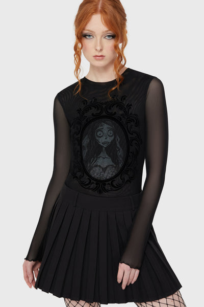 Corpse Bride Emily Mesh Top