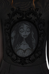 Corpse Bride Emily Mesh Top