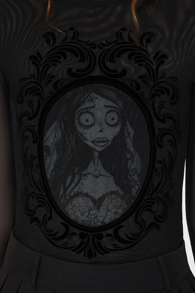 Corpse Bride Emily Mesh Top