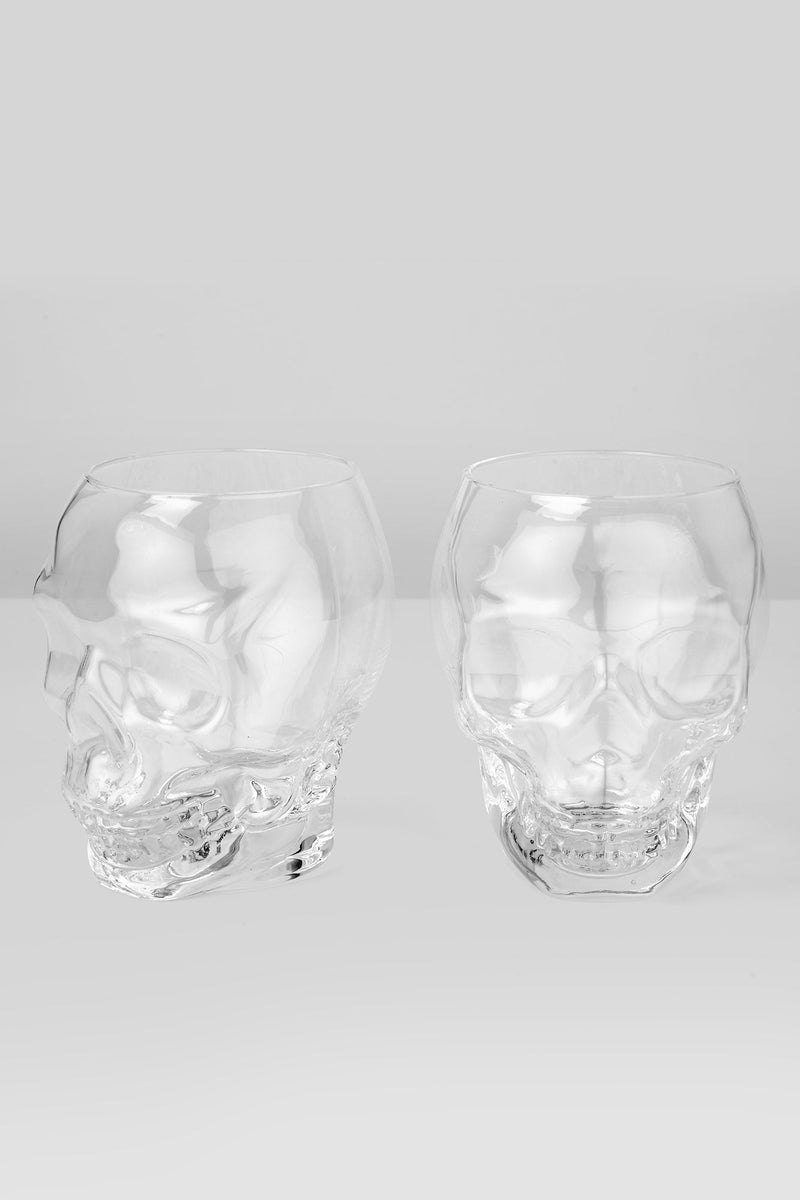 Cranium Drinking Glasses [CLEAR] | Killstar