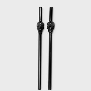 Cranium Skull Drinking Straws And Brush Set