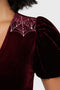 Crimson Web Wrap Top