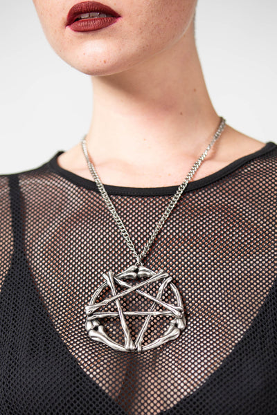 Restyle Mystica Horns Pentagram Devil Satanic Moons Witch Pagan Gothic  Necklace - Fearless Apparel
