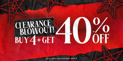 CLEARANCE BLOWOUT - Buy 4+ Get 40% OFF
