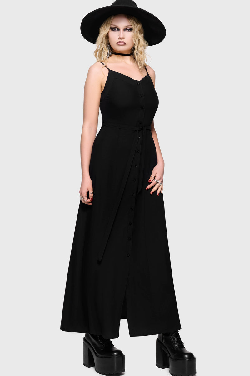 Cottage Chorus Maxi Dress [BLACK]