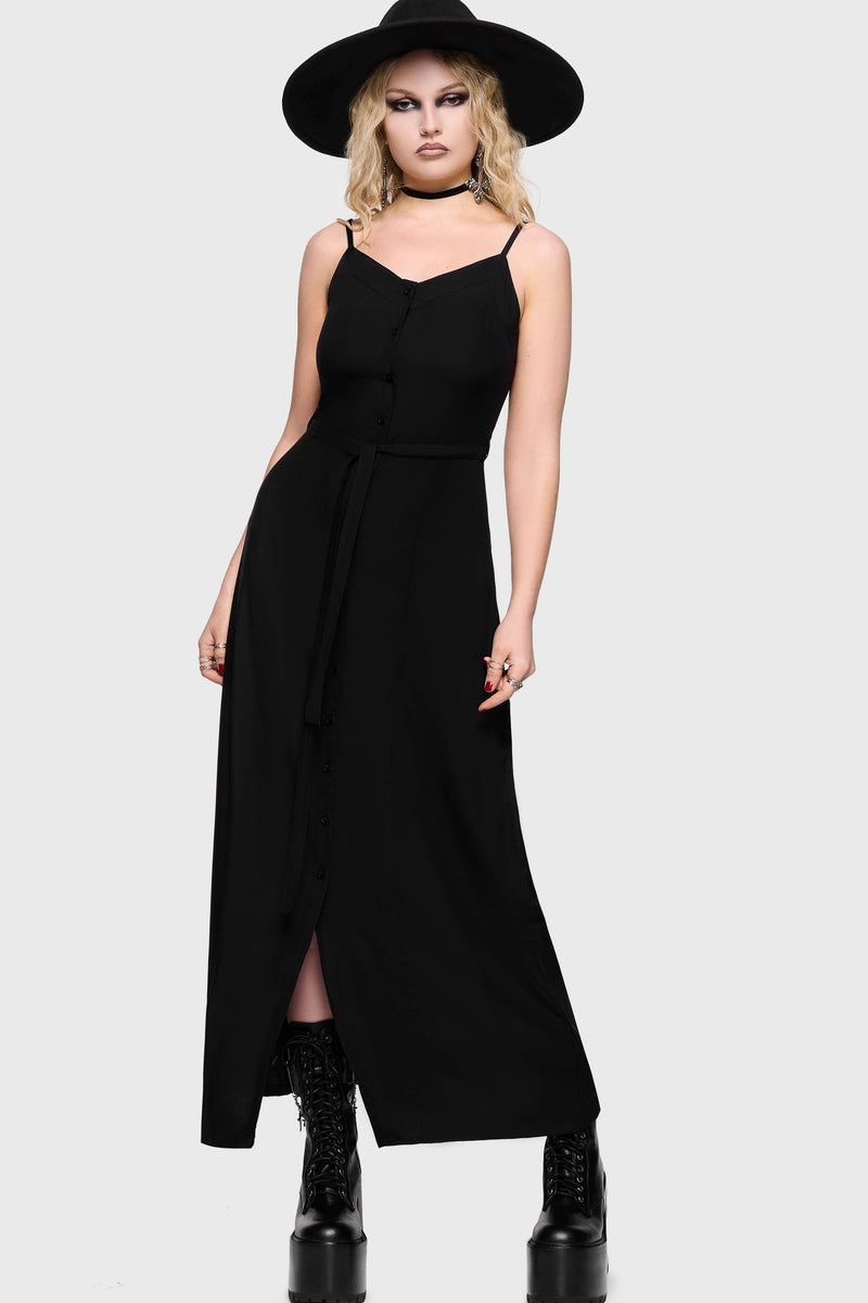 Cottage Chorus Maxi Dress [BLACK]