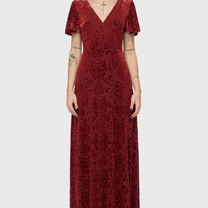 Crimson Bloodlust Maxi Dress