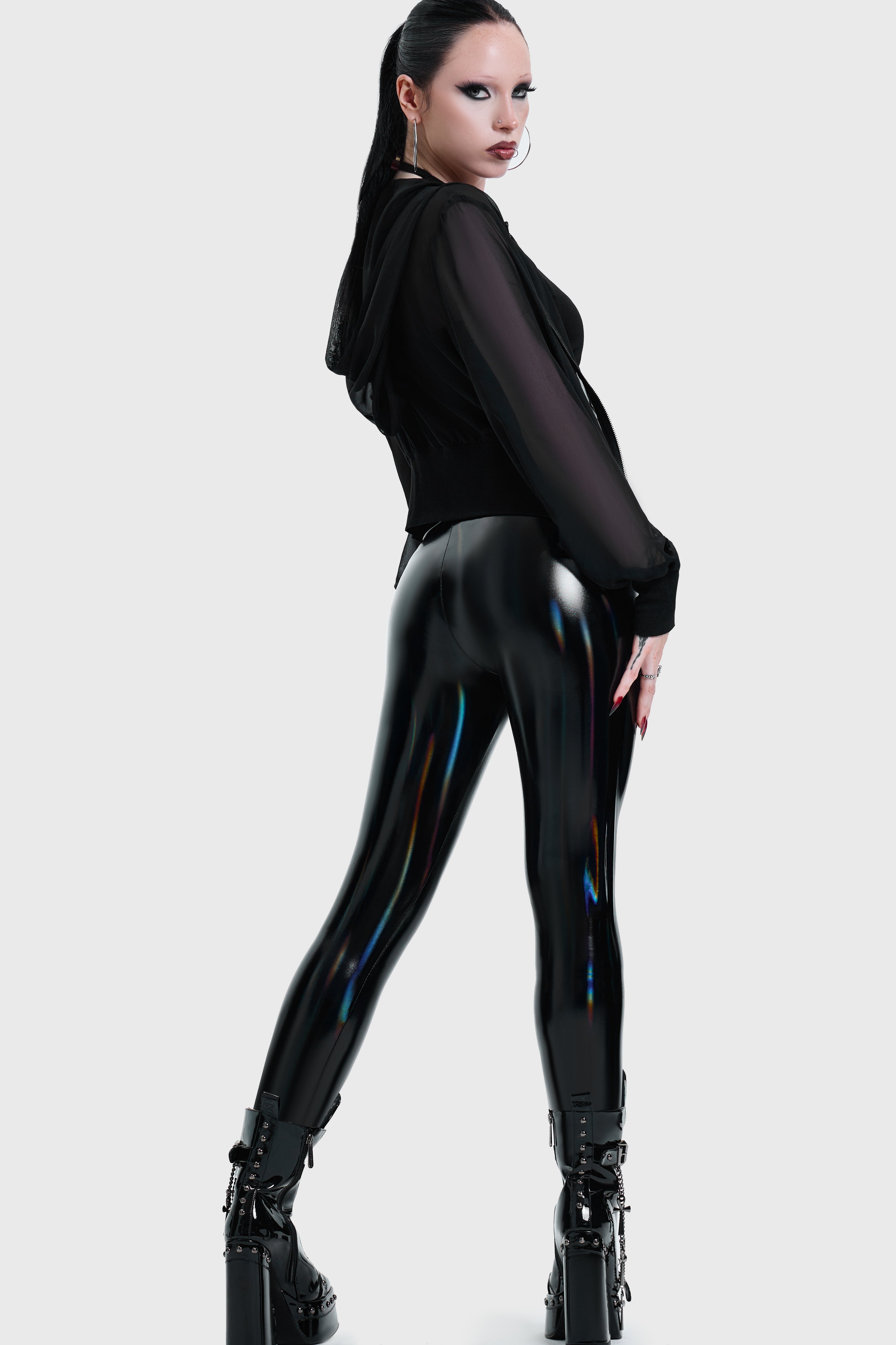 レッグウェア THEREDTHREAD lace up leggings cocoon Darkwaves & Raves Leggings ‐ KILLSTAR