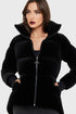 Deadliest Nightvelvet Puffer Coat [BLACK]
