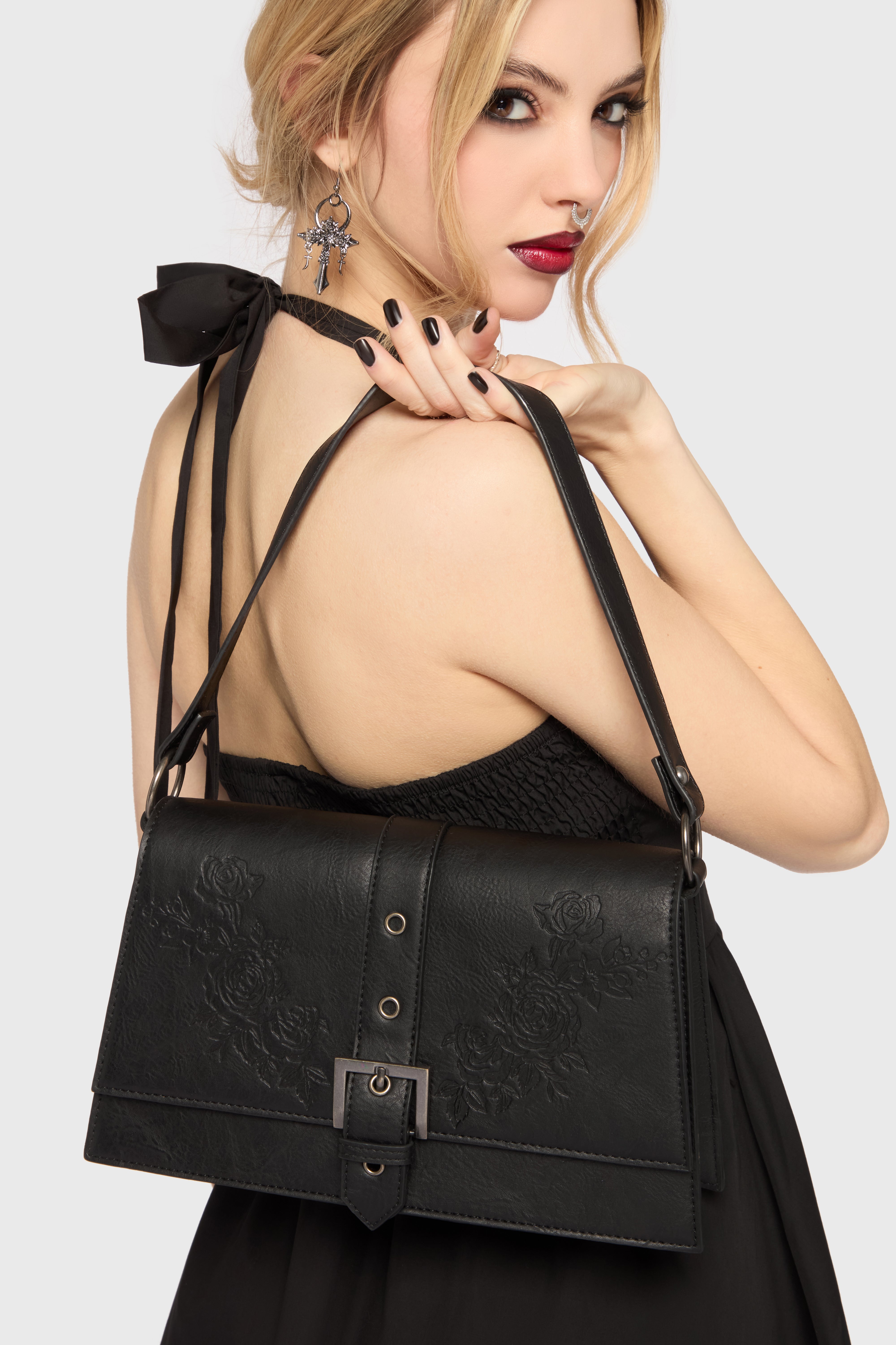 Devil's Darling Debossed Handbag ‐ KILLSTAR